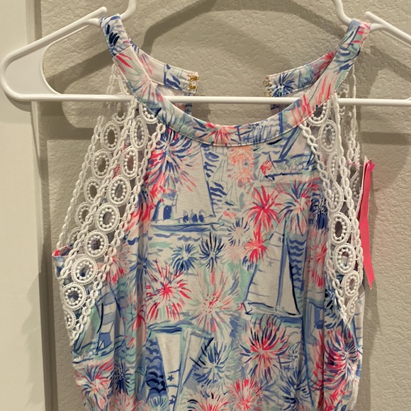 New Lilly Pulitzer One Piece Women’s Sleeveless Romper Size XXS with Pockets - Picture 5 of 17
